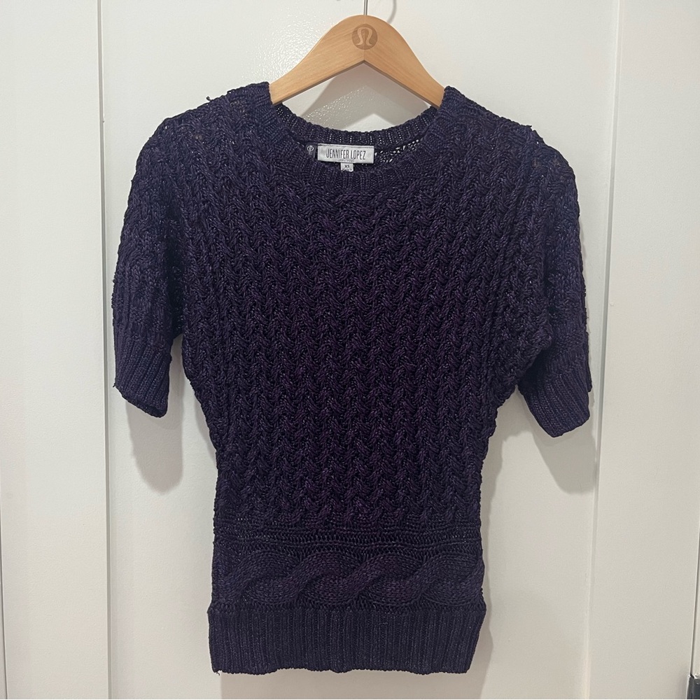 Jennifer Lopez Short Sleeve Sweater